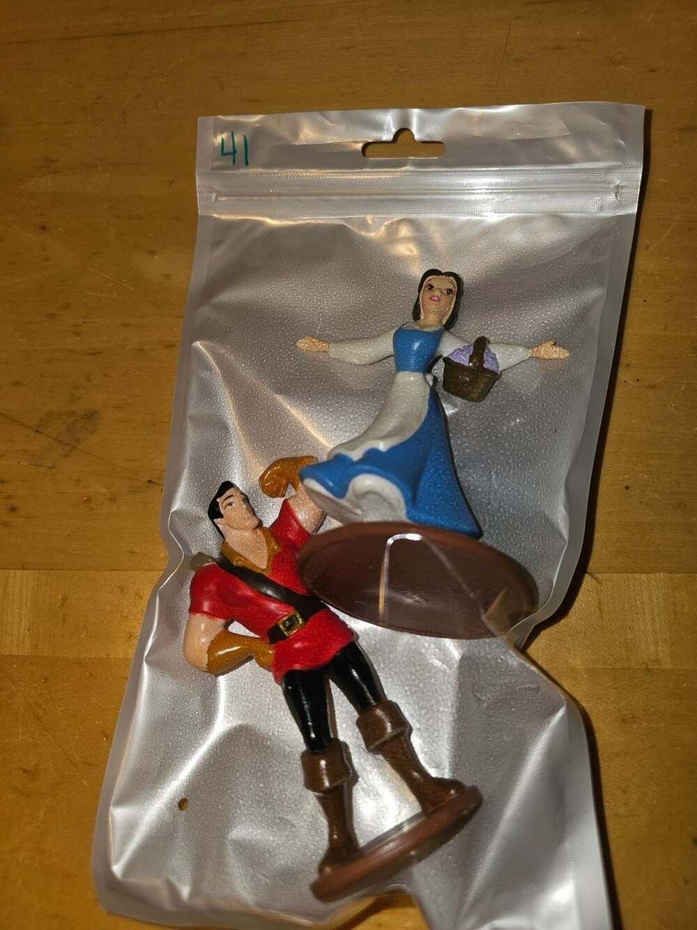 41 Disney Beauty And The Beast Belle And Gaston PVC Figure Set Lot